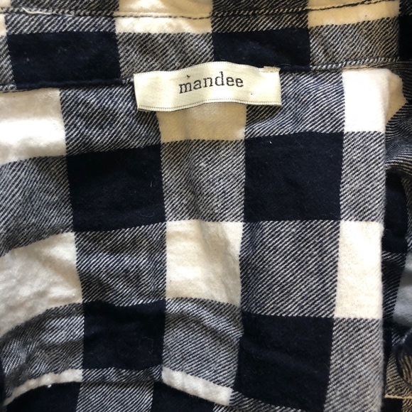 Oversized Lightweight Flannel Button Down Shirt - Picture 4 of 5